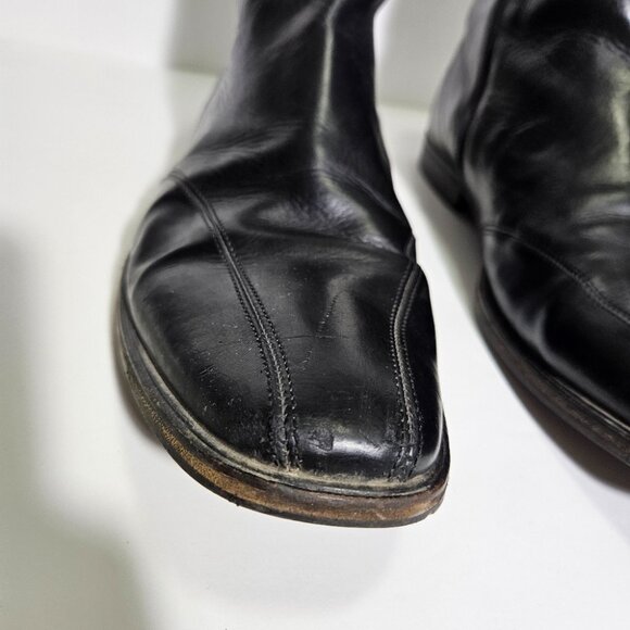 Hugo Boss Black Leather Side Zip Ankle Boots main image 6